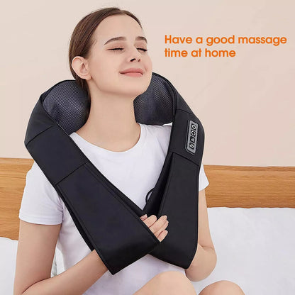 Ultimate UK Electric Shiatsu Neck & Shoulder Massager | Heated 3D Kneading for Back & Full Body Relaxation!