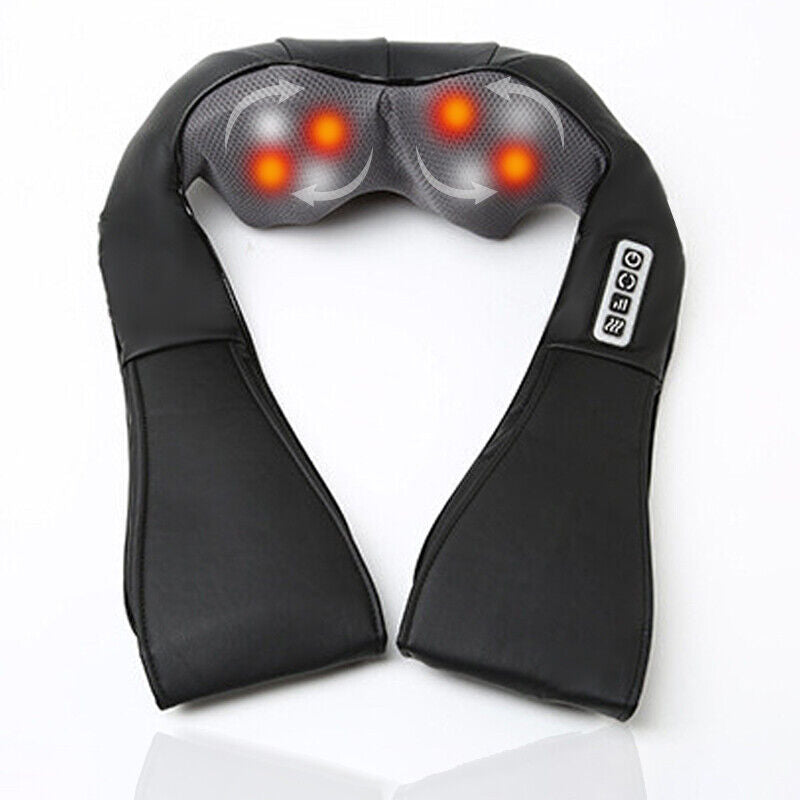 Ultimate UK Electric Shiatsu Neck & Shoulder Massager | Heated 3D Kneading for Back & Full Body Relaxation!