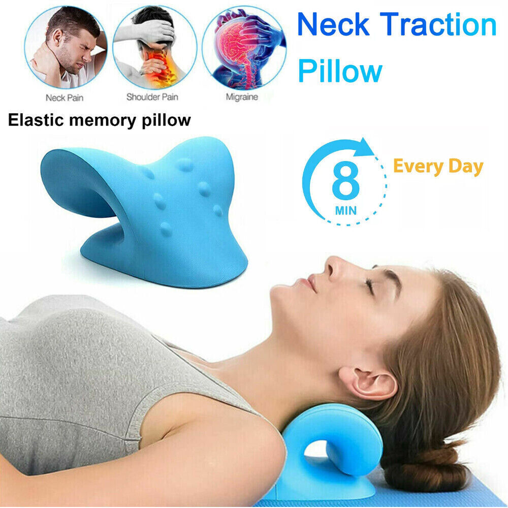 Neck Traction Pillow | Original Cloud-Shape Neck Stretcher | Cervical Pain Relief & Posture Corrector 