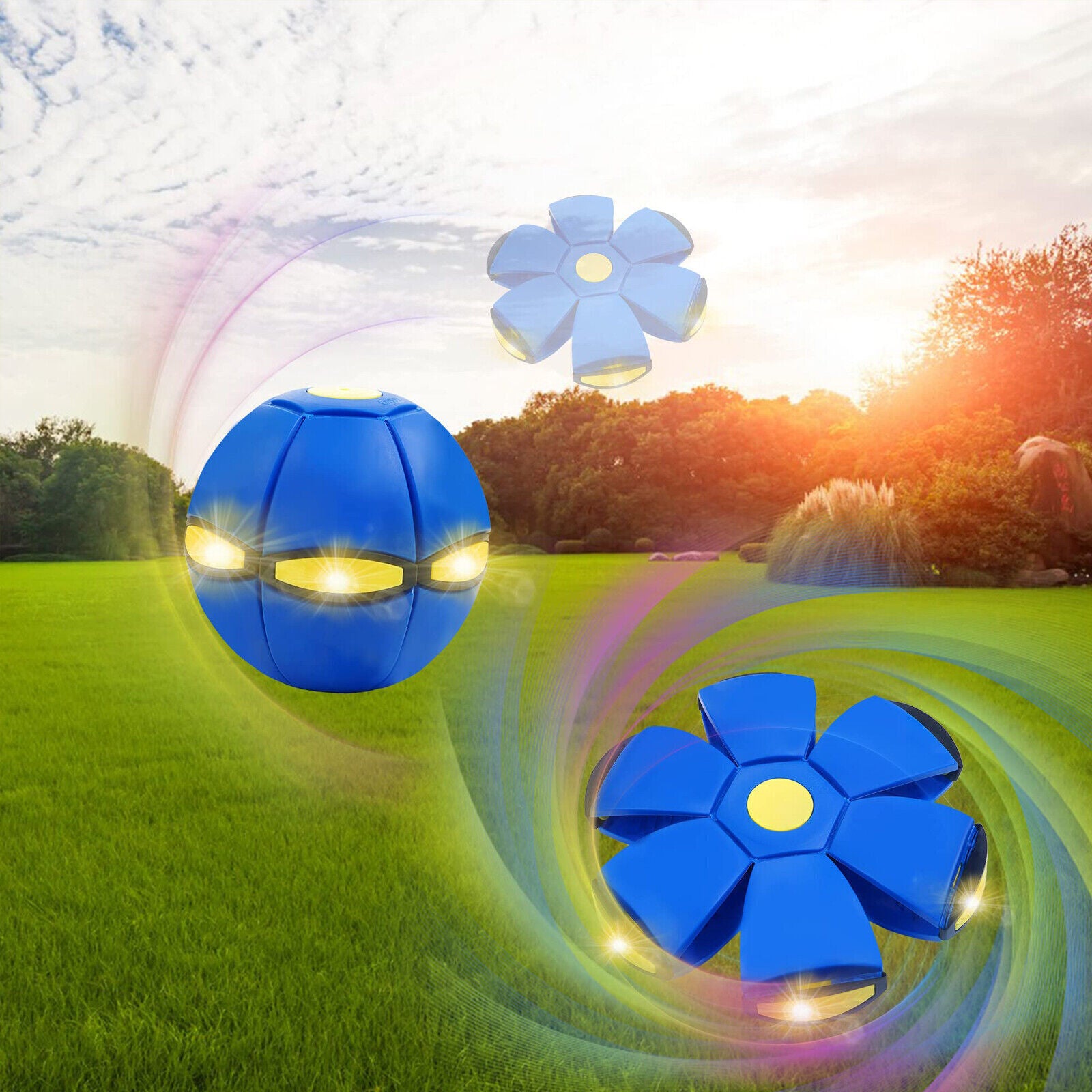 Glow-Up Doggie Disc Ball | Ultimate Flying Saucer Toy for Dogs | Light-Up Fun Fetch & Play!