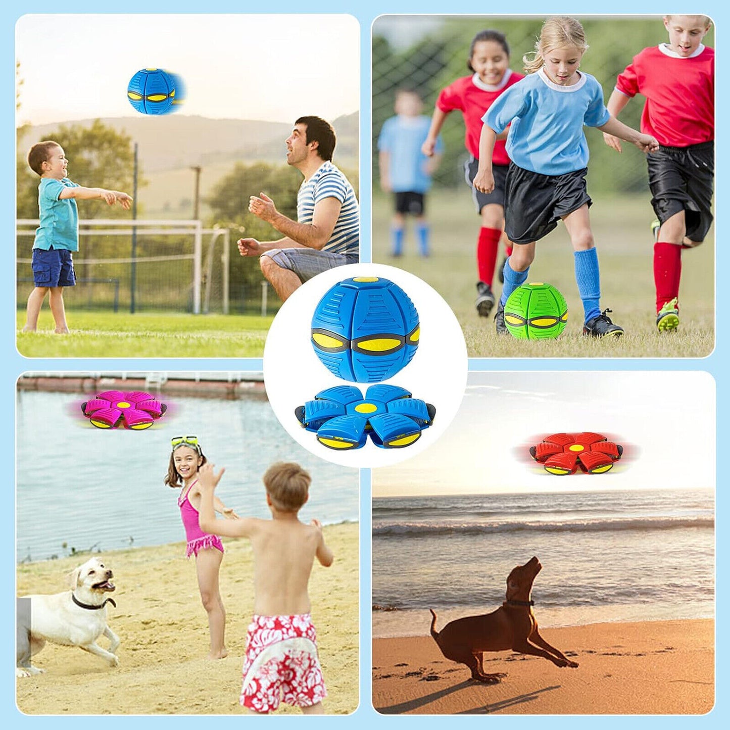 Glow-Up Doggie Disc Ball | Ultimate Flying Saucer Toy for Dogs | Light-Up Fun Fetch & Play!