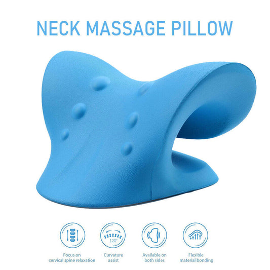 Neck Traction Pillow | Original Cloud-Shape Neck Stretcher | Cervical Pain Relief & Posture Corrector 