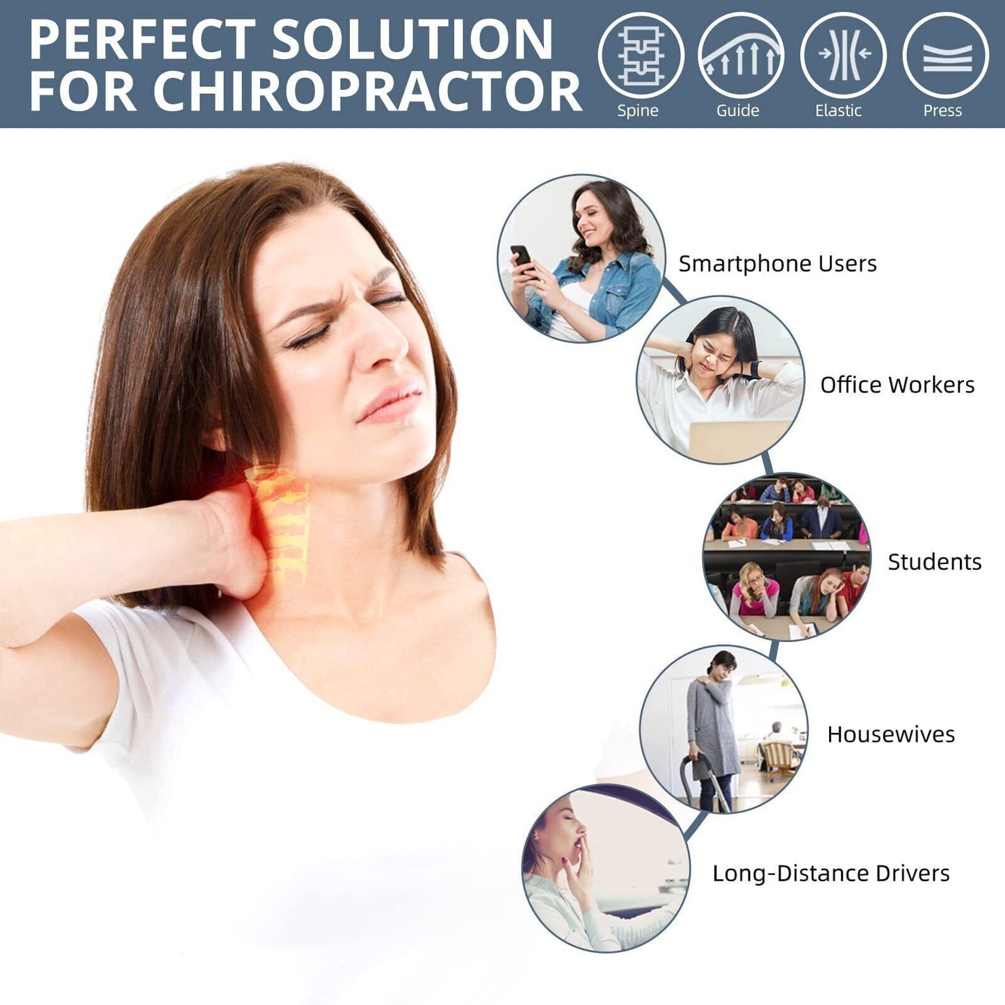 Neck Traction Pillow | Original Cloud-Shape Neck Stretcher | Cervical Pain Relief & Posture Corrector 