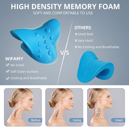 Neck Traction Pillow | Original Cloud-Shape Neck Stretcher | Cervical Pain Relief & Posture Corrector 