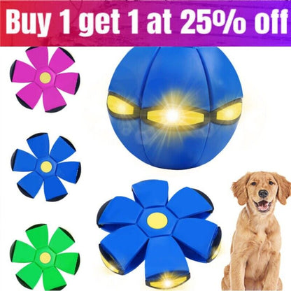 Glow-Up Doggie Disc Ball | Ultimate Flying Saucer Toy for Dogs | Light-Up Fun Fetch & Play!